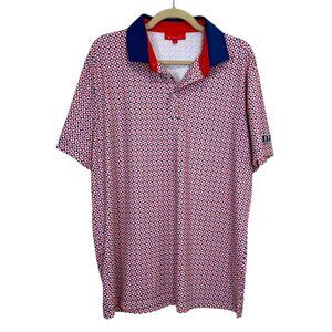Red and Blue Polo Shirt